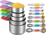 Measuring Cups And Spoons Set, 5 Multiple Sizes, A-magnetic 13PCS. Fixed Price $41.81.
