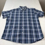Plaid Button Down Amazon Essentials Mens Xl Blue Good Short Sleeve S17AE30001. Fixed Price $18.74.