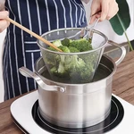 Stainless Steel Deep Fry Basket Round Wire Mesh Strainer With Handle For Chip. Fixed Price $12.99.