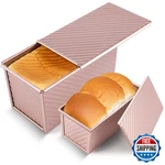 Pavsrmy 2 Pack Pullman Loaf Pan Lid 1 LB/0.5 Dough Capacity Premium. Fixed Price $19.23.