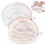 Cobee 2 Pack Bra Washing Bag, Mesh Lingerie Bags With Zipper For White And Pink. Fixed Price $12.13.