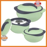 Pinnacle Insulated Casserole Dish With Lid 3 Pc. Set 2.6/1.5/1 Qt. Hot Pot Food. Fixed Price $69.99.