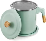 Bacon Grease Container With Strainer, 1.4L/48 Oz Stainless Steel Oils Filter Pot. Fixed Price $36.99.