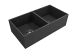 Bocchi 1350-020-0120 Farmhouse Apron Front Fireclay Double Bowl Kitchen Sink. Fixed Price $1189.99.