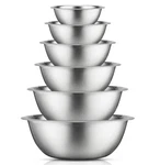 Joyjolt Stainless Steel Mixing Set - 6 Piece Nesting Bowls, To 0.5QT.... Fixed Price $45.55.