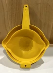 Tupperware Vintage 1200, 1523 & Quart Colander Set Yellow Strainers 1970-80S. Fixed Price $23.99.