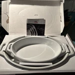 Staub Ceramic 2-PC Oval Baking Dish Set. Fixed Price $59.49.