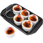 Soligt Creme Brulee Making Set - 6 Porcelain Ramekins Oz 304 Stainless Steel. Fixed Price $40.83.