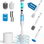 Electric Toilet Brush And Holder Set, 8 1 Bowl Cleaning Kit. Fixed Price $46.97.