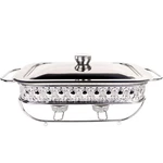 Jinsongdafa 13" X7.5" Casserole Dish Glass 1.9 Qt, Silver Rectangle. Fixed Price $79.35.