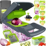 Multi-function Vegetable Chopper, Dicer, Grater & Slicer, Stainless Steel. Fixed Price $29.99.