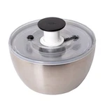 Oxo Stainless Steel Salad Spinner With Locking Lid Rubber Bottom. Fixed Price $88.49.