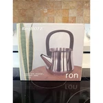 Berghoff Ron Stainless Steel Teapot With Strainer 1L 1.1 Qt Silver Black Handle. Fixed Price $45.00.