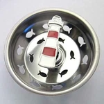 Linda Lou Striped Beach Lighthouse Kitchen Sink Strainer - Stainless Steel. Fixed Price $22.99.