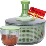 Salad Spinner And Chopper: Large 6.3-QUART Lettuce Greens Vegetable Washer Dryer. Fixed Price $37.92.