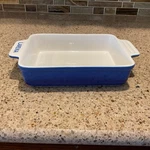 Lareina Blue Ceramic Casserole Dish Rectangular 7.9 X 6 2. Fixed Price $13.49.