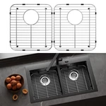 Dpzm Stainless Steel Sink Protectors 2PACK-13.1''X11.6''X1''/REAR Drain. Fixed Price $43.11.