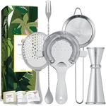 Homestia 5 Pieces Cocktail Strainer Set Stainless Steel Bar 4PCS + Silver. Fixed Price $28.88.