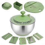 Large Stainless Steel Salad Spinner Bowl For Vegetables Fruits & Herbs. Fixed Price $65.95.