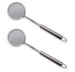Eiks 2 Packs Fine Mesh Skimmer Ladle For Grease, Gravy And Foam, With 9 Inche.... Fixed Price $16.32.