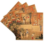 3DROSE Cst 212617 Print Of Chinese Ladies Palace Ming Dynasty Ceramic Ti. Fixed Price $44.43.
