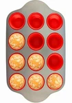Boxiki Kitchen Non-stick 12 Cup Silicone Muffin Pan With Steel Frame Bpa Fr.... Fixed Price $60.17.