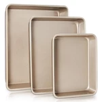 Hongbake Deep Baking Pans Set For Oven, Nonstick Rectangle Sheet Cake. Fixed Price $55.73.