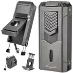 Lafuli 6-IN-1 Torch Lighter Twin Nubber Auto-pop V-shape Clipper Draw Enhancer. Fixed Price $52.78.