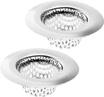 Pack 2.25" Top / 1" Basket- Sink Strainer Bathroom, Utility, Slop, Silver. Fixed Price $12.93.