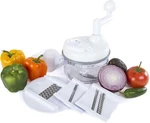 Miracle Chopper Manual Food Processor Salsa Maker, Blender, Slicer And Julienne. Fixed Price $39.99.
