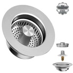 Kitchen Sink Drain Strainer And STOPPER(3 1), Upgraded Stainless Stee.... Fixed Price $20.89.