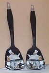 Black Wall Utensils Kitchen Decoration Fat Chefs 3 Waiter. Fixed Price $16.99.