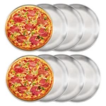 Yeuikerr 8X 12" Stainless Steel Pizza Pan For Oven, Round Baking Tray/sheet. Fixed Price $52.04.