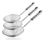 Spider Strainer Skimmer Spoon, Hspiow Set Of 3 Sizes Frying Stainless Stee. Fixed Price $17.09.