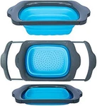 Comfify Xl Large Collapsible Silicone Colander 6 Quart Blue. Fixed Price $23.99.