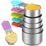 Minteem Magnetic Measuring Cups, 6 Stainless Steel Nesting Set For. Fixed Price $41.59.