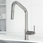 Vigo Utopia 14" Single Handle Pull-down Sprayer Kitchen Faucet Stainless Steel. Fixed Price $160.00.