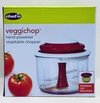 Chef Veggichop Hand Powered Vegetable Chopper Storage Lid 3.8 Cup New. Fixed Price $26.10.