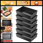 6 Pcs Non-stick Detroit Style Pizza Pans 10X14 Deep Carbon Steel Bakeware. Fixed Price $108.99.