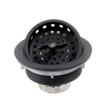 Black Kitchen Sink Drain Assembly With Strainer 3-1/2 Inch And 304 Stain. Fixed Price $21.29.