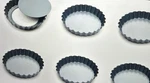 Set Of 6 Fox Run Mini Loose Bottom Tart Quiche Baking Pans Non-stick 4-INCH. Fixed Price $29.00.