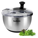 Svebake Stainless Steel Salad Spinner, 4.8 Qt Vegetable Washer, Bpa-free Lett.... Fixed Price $76.63.