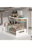 Realinn Under Sink Organizer, Pull Out 2 Tier Slide 1PACK White. Fixed Price $34.87.