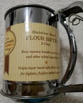 Mrs. Anderson's Baking-flour Sifter 3 Cup Easy Squeeze.stainless Steel. Item 702. Fixed Price $22.54.