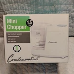 Continental Food Chopper Mini 1.5-CUP Electric, White CE-22361. Fixed Price $15.00.