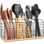 Primzooty Extra Large Utensil Holder For Kitchen Counter - 15.7"X 6.7"X 4.4",.... Fixed Price $33.28.