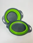 Collapsible Silicone Colander Strainer Basket For Fruits & Vegetables. Fixed Price $6.00.