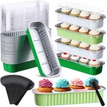 540 Pcs Sage Green Mini Loaf Pans With Lids And Spoons 6.8 Oz Rectangular Alu.... Fixed Price $58.31.