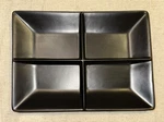 Chantal Black Divided Dish 91-FP28 Platter Plate 11- X. Fixed Price $11.95.
