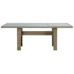 Patio Dining Table Outdoor Garden Dinner Furniture Poly Rattan Vidaxl. Fixed Price $163.99.